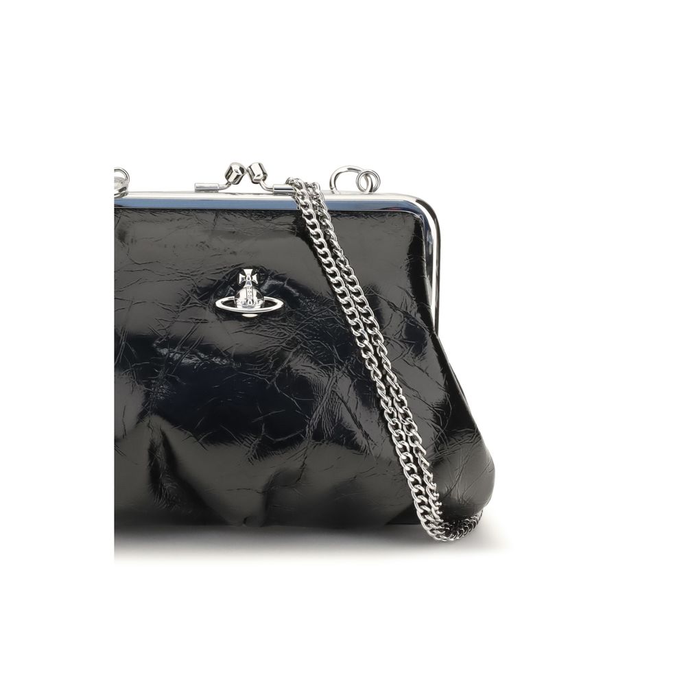 Vivienne Westwood Black Calf Leather Handbag