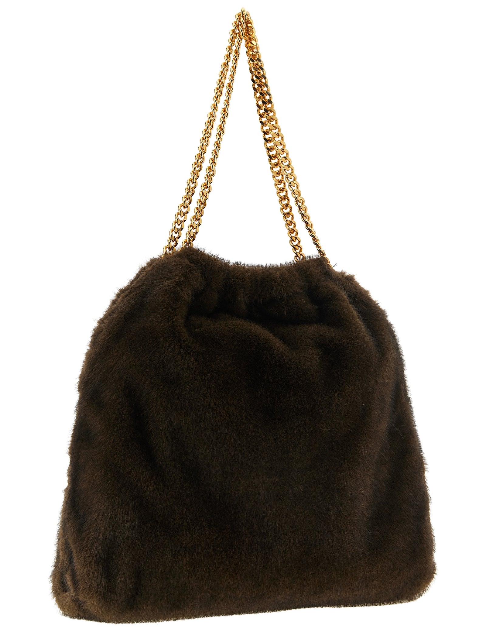 Stella McCartney Brown Polyester Shoulder Bag