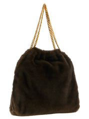 Stella McCartney Brown Polyester Shoulder Bag