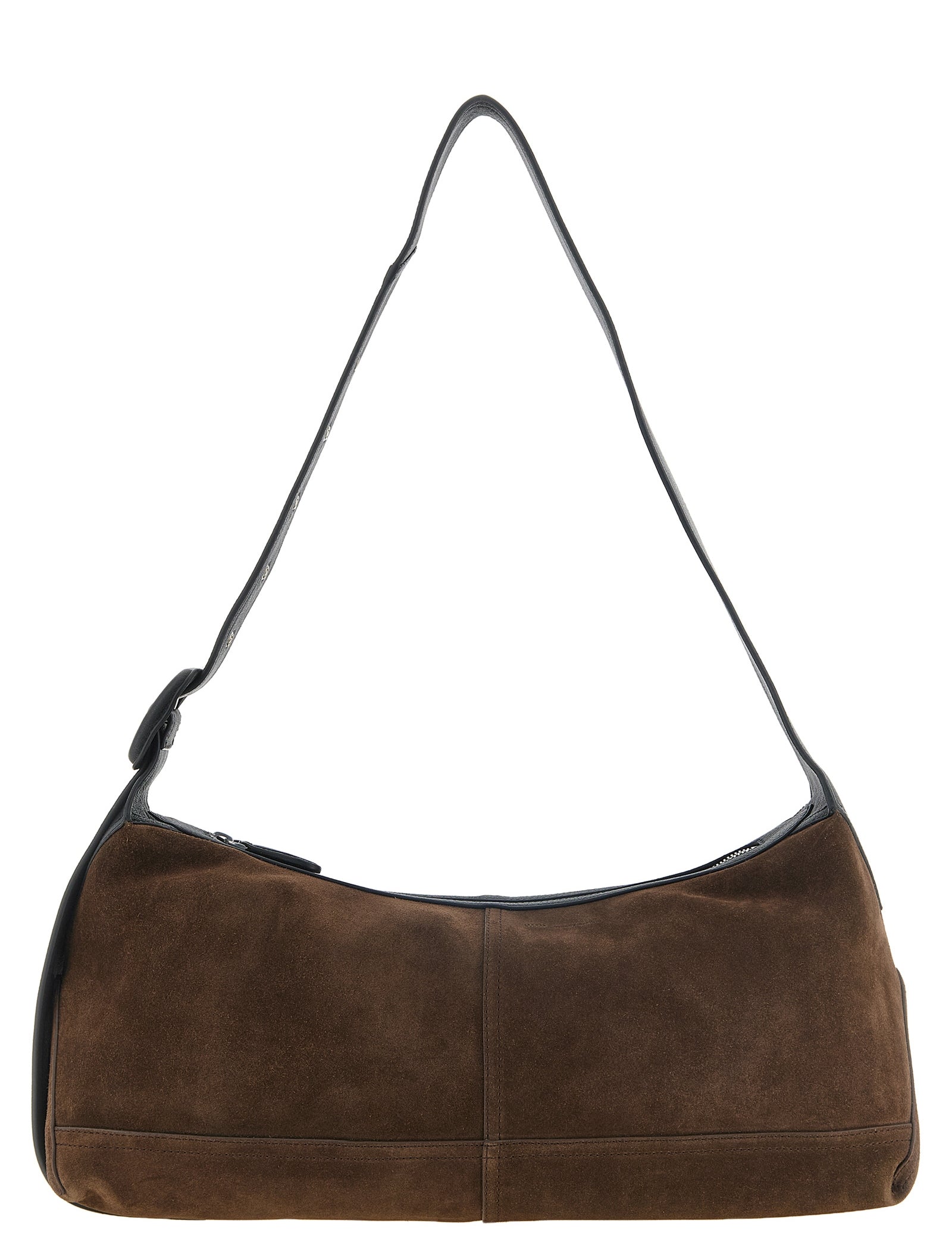 Ami Paris Brown Cow Leather Crossbody Bag