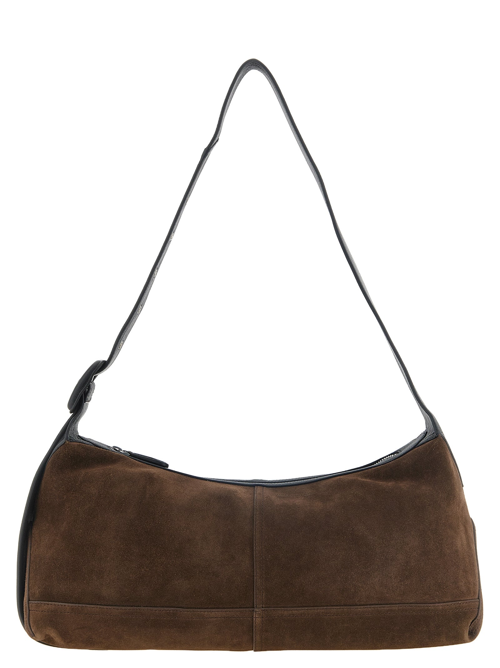 Ami Paris Brown Cow Leather Crossbody Bag