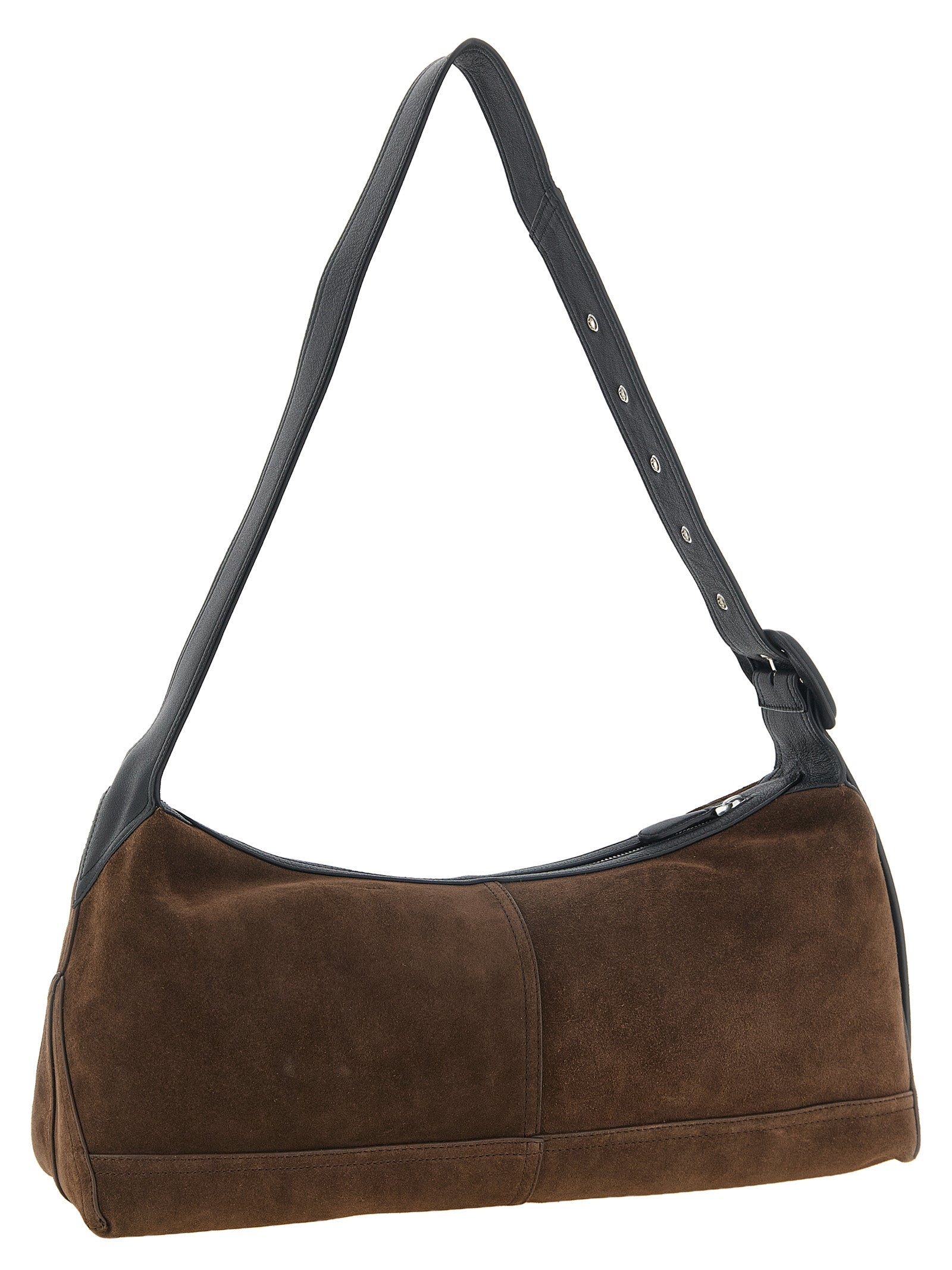 Ami Paris Brown Cow Leather Crossbody Bag