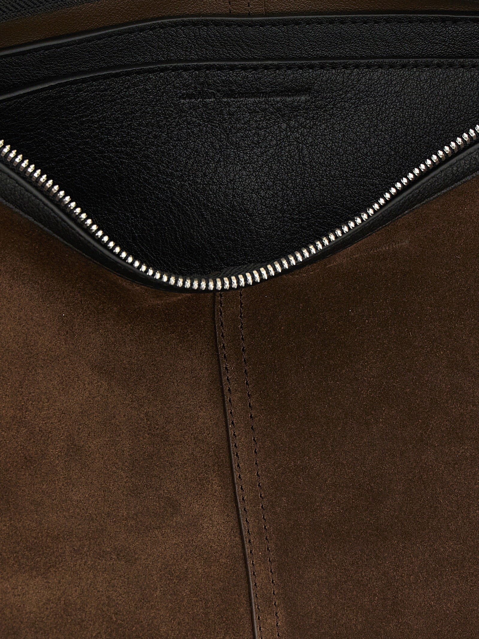 Ami Paris Brown Cow Leather Crossbody Bag