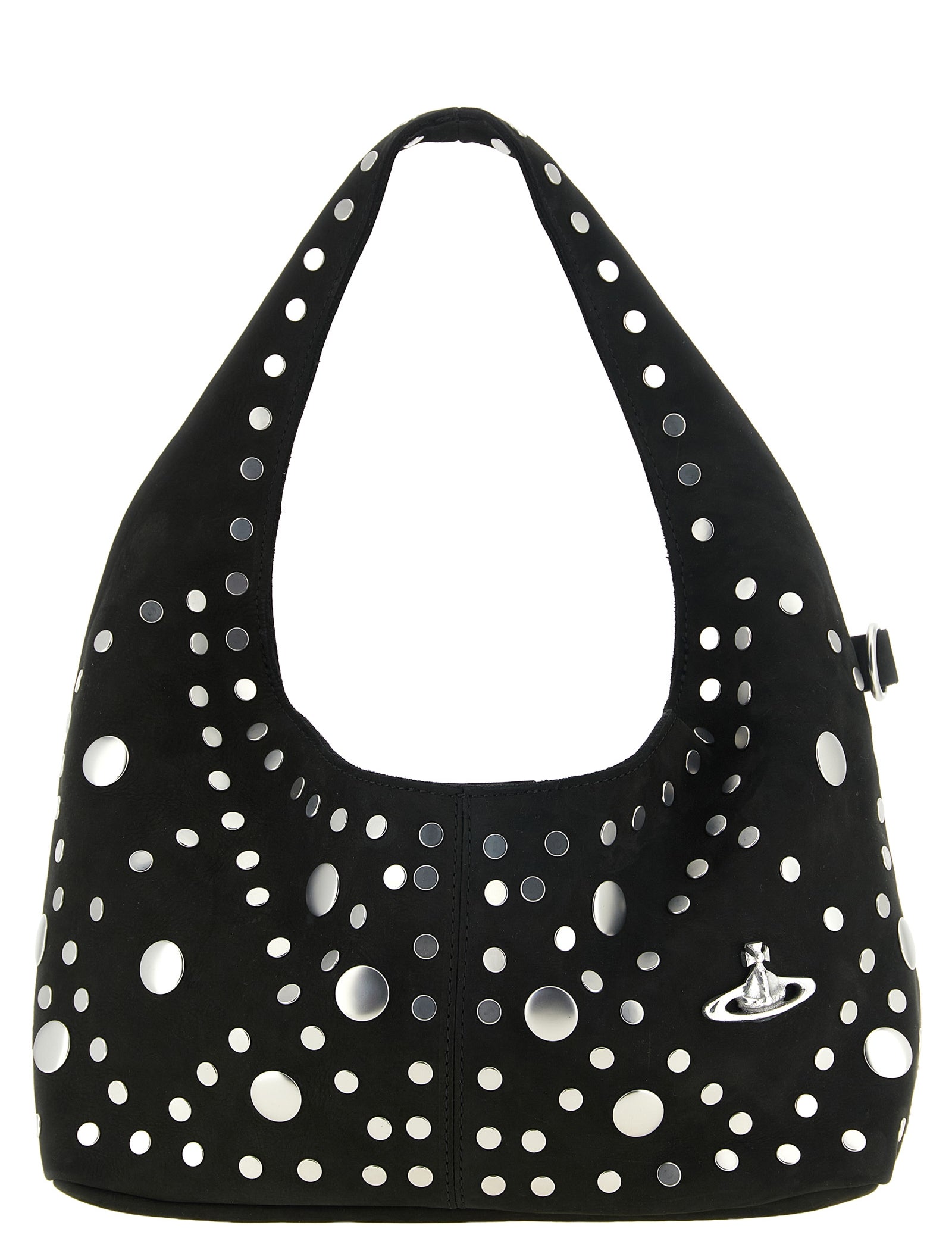 Vivienne Westwood Black Suede Shoulder Bag