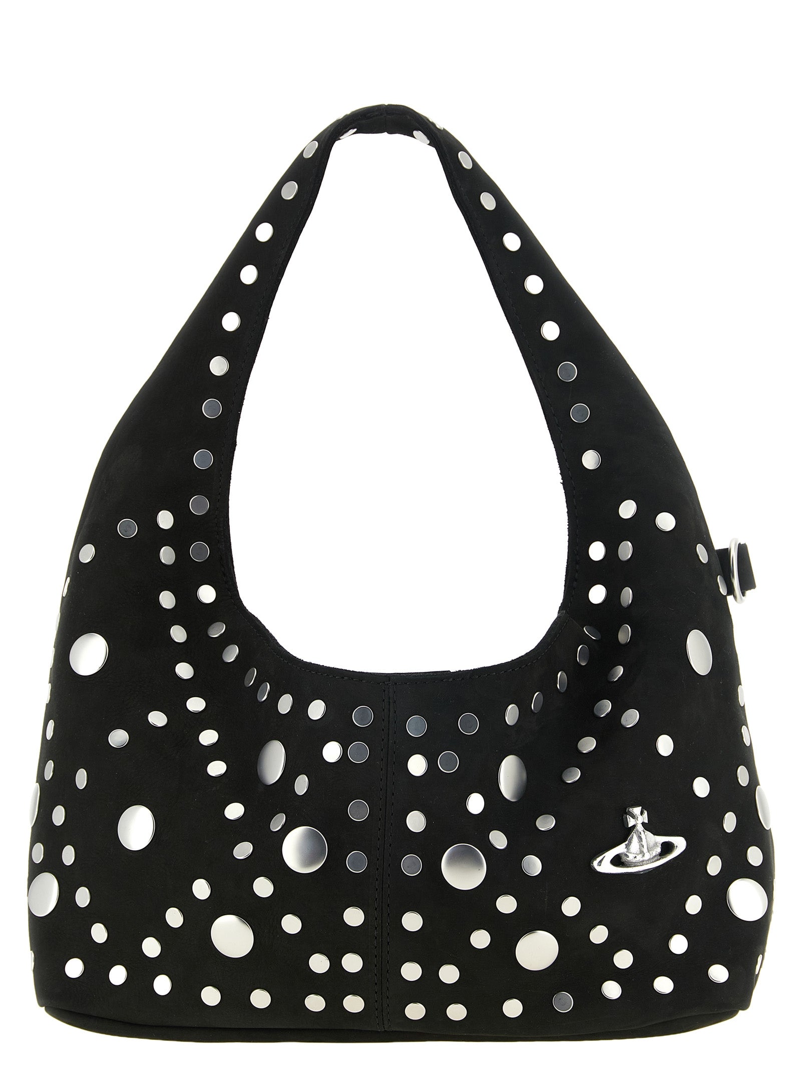 Vivienne Westwood Black Suede Shoulder Bag