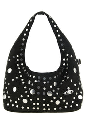 Vivienne Westwood Black Suede Shoulder Bag