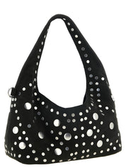 Vivienne Westwood Black Suede Shoulder Bag