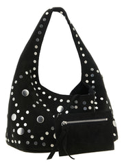 Vivienne Westwood Black Suede Shoulder Bag