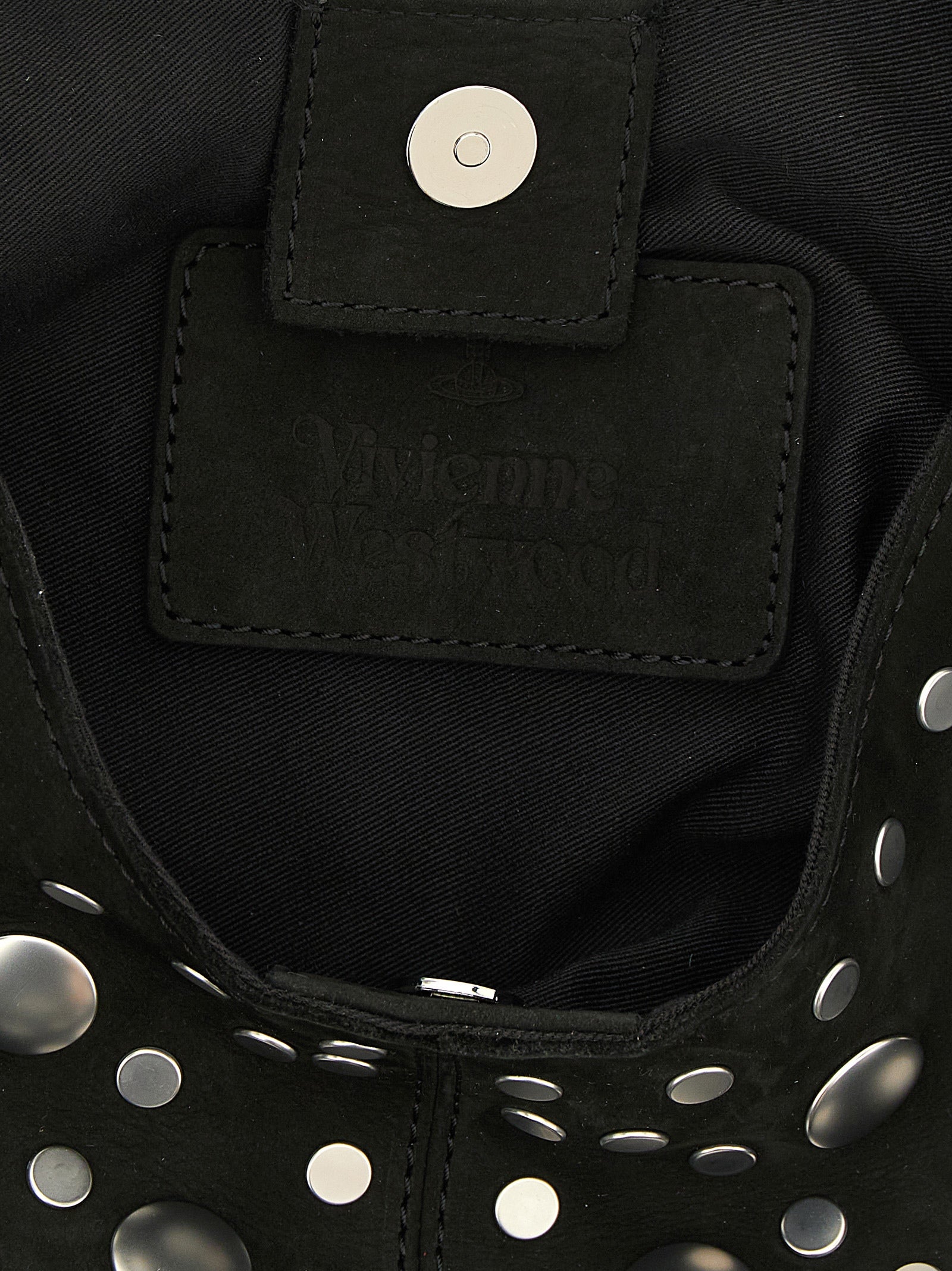 Vivienne Westwood Black Suede Shoulder Bag