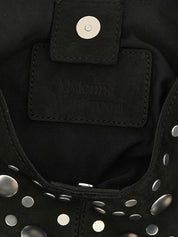 Vivienne Westwood Black Suede Shoulder Bag