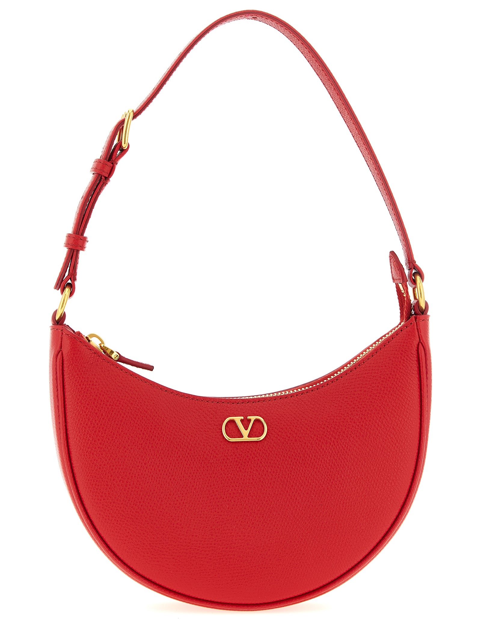 Valentino Garavani Red Calfskin Shoulder Bag