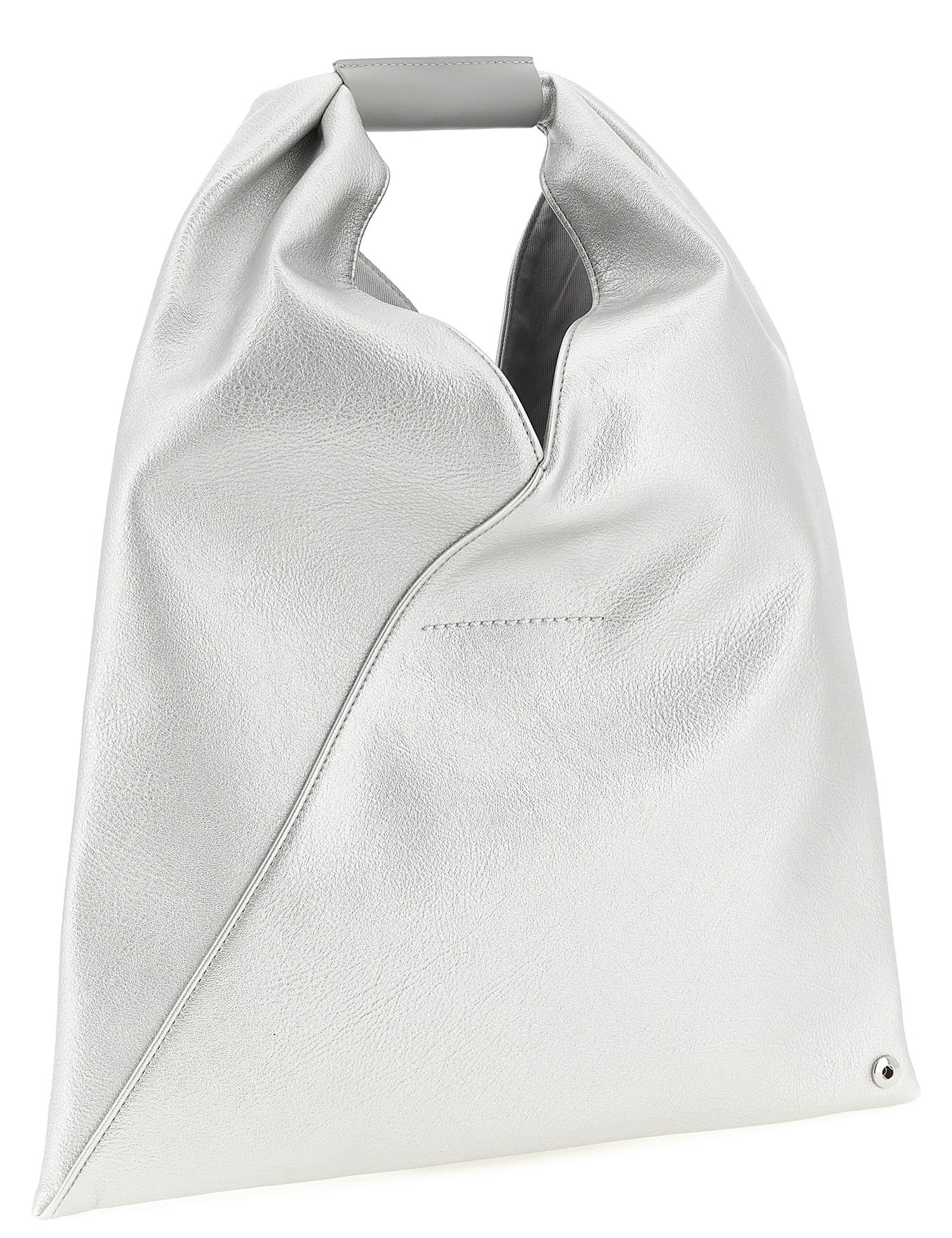 MM6 Maison Margiela Silver Polyurethane Handbag