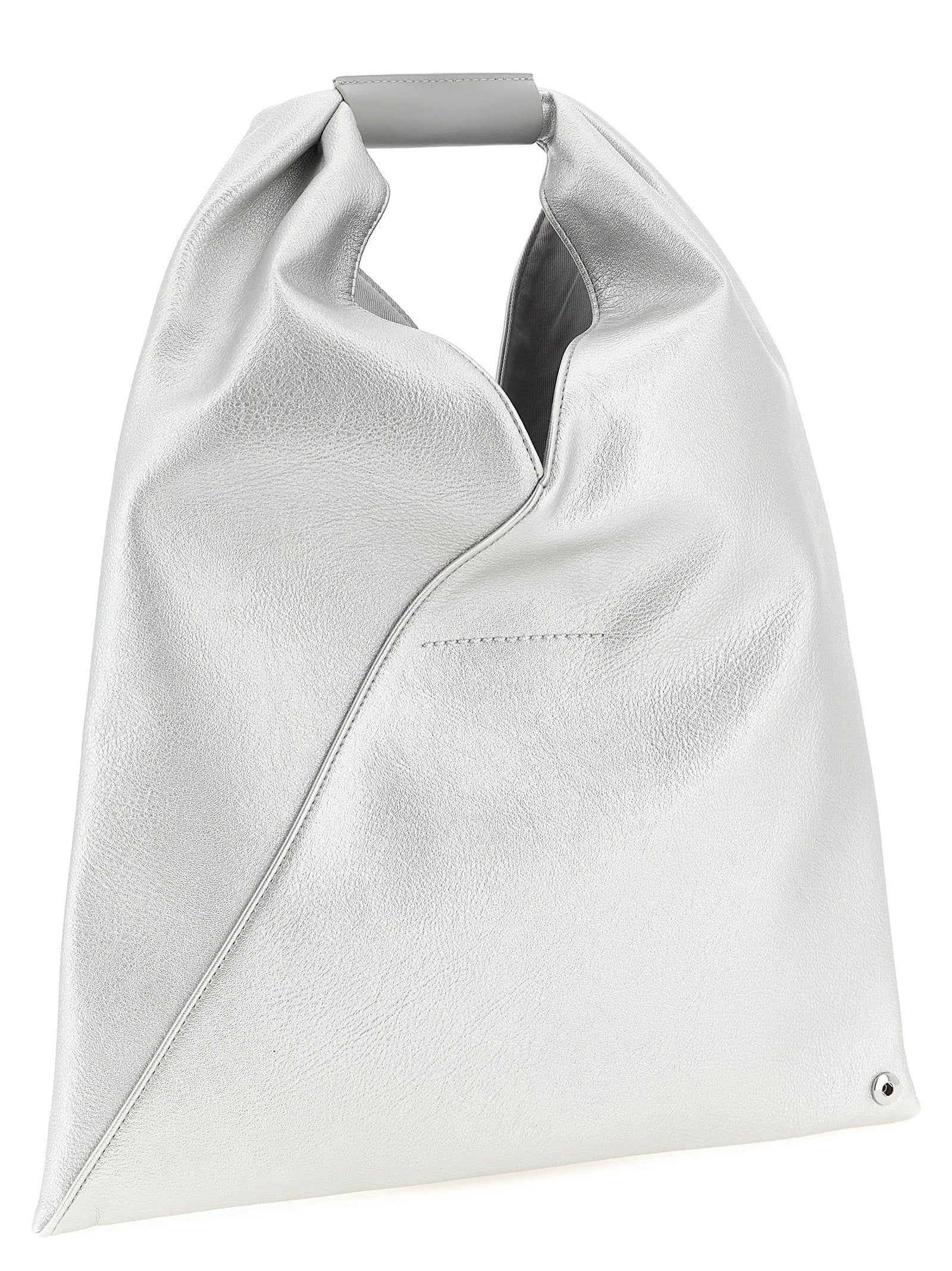 MM6 Maison Margiela Silver Polyurethane Handbag