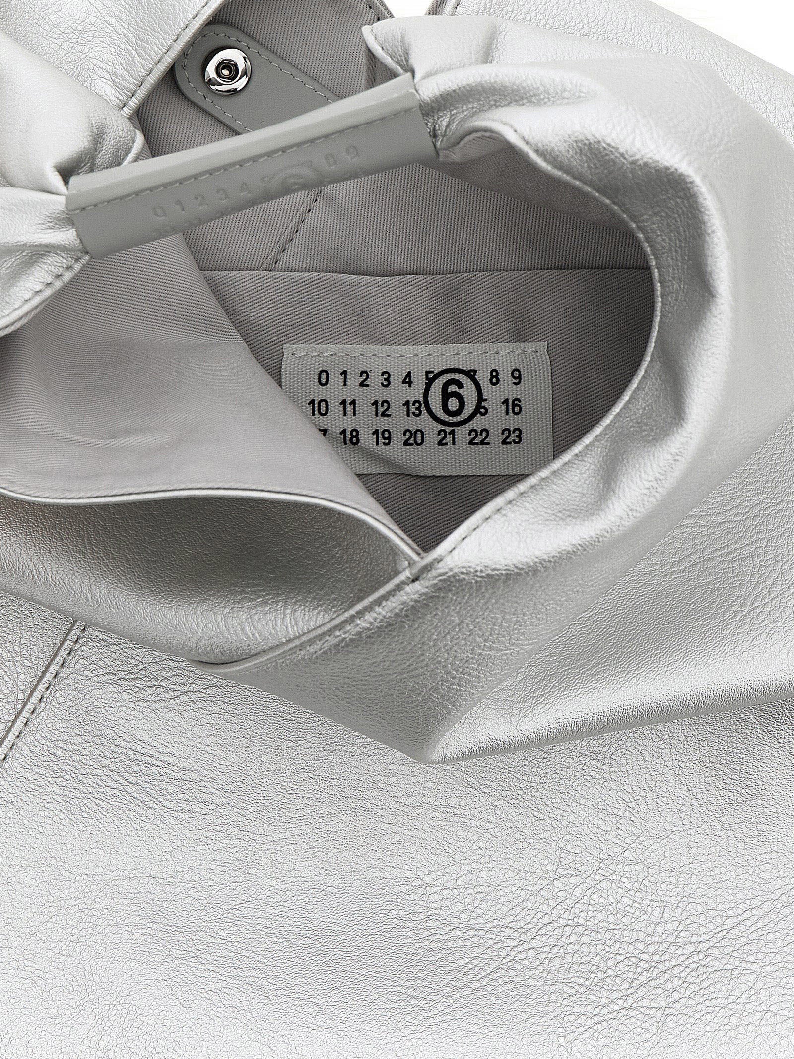 MM6 Maison Margiela Silver Polyurethane Handbag