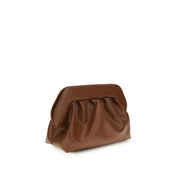 THEMOIRè Brown Vegan Leather Clutch Bag