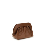 THEMOIRè Brown Vegan Leather Clutch Bag