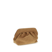 THEMOIRè Beige Suede Clutch Bag