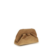 THEMOIRè Beige Nubuck Clutch Bag