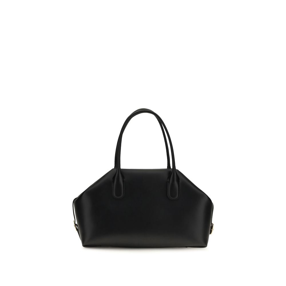 THEMOIRè Black Vegan Leather Shopping Bag
