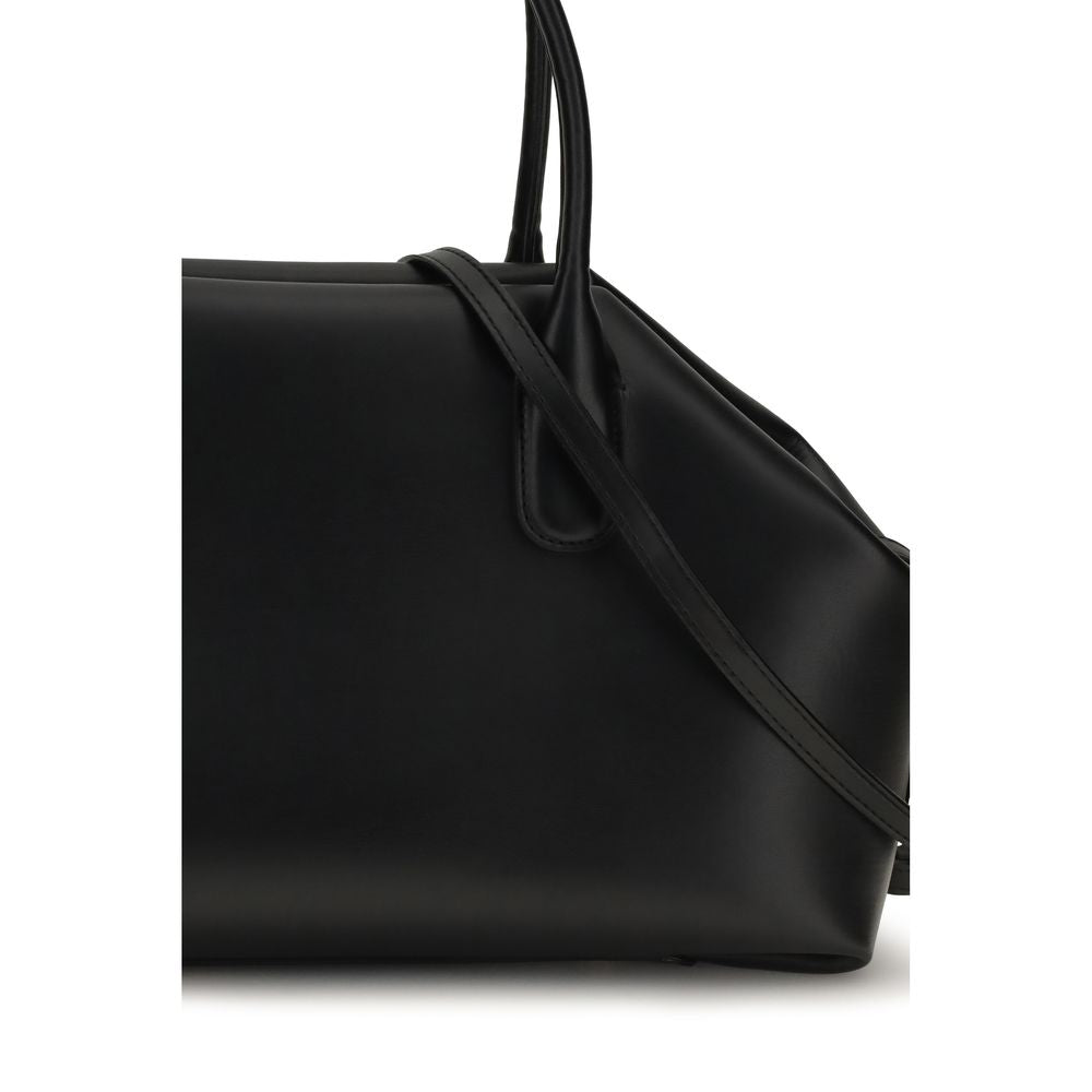 THEMOIRè Black Vegan Leather Shopping Bag
