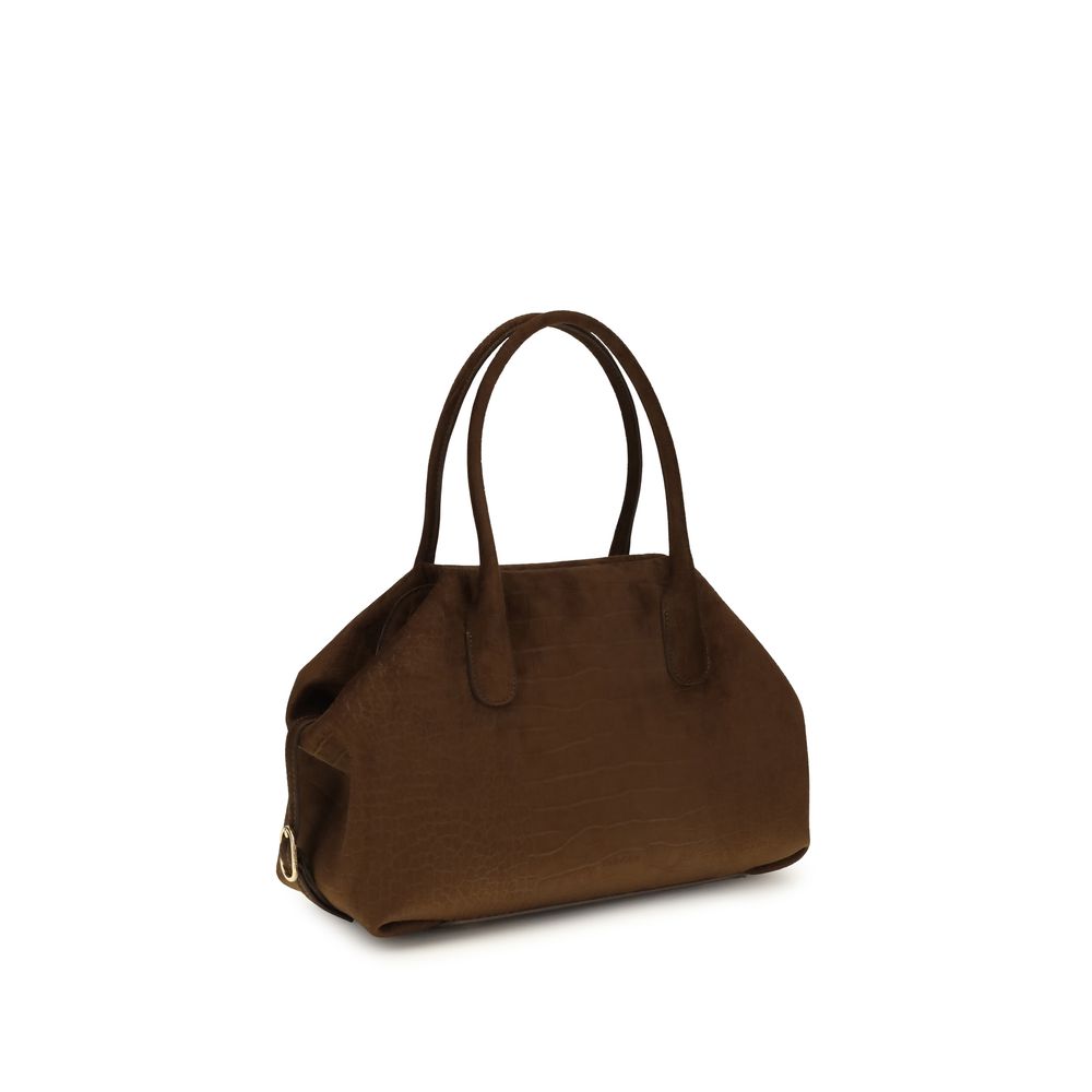 THEMOIRè Brown Suede Shopping Bag