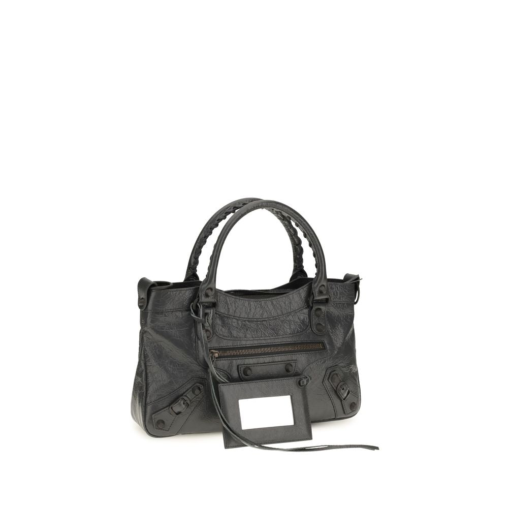 Balenciaga Gray Lambskin Shoulder Bag
