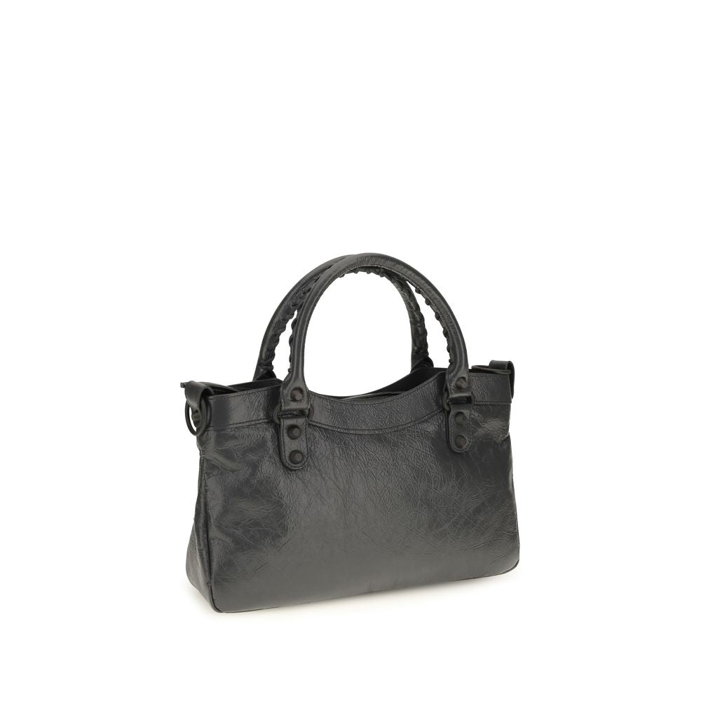 Balenciaga Gray Lambskin Shoulder Bag