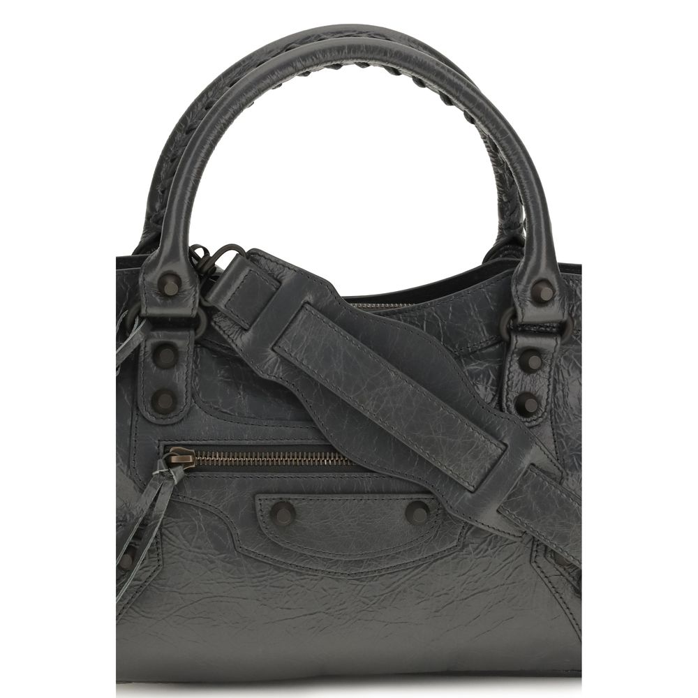 Balenciaga Gray Lambskin Shoulder Bag