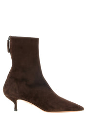 Aquazzura Brown Kid leather Ankle Boots