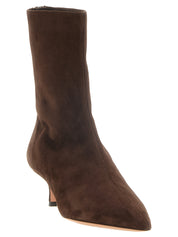 Aquazzura Brown Kid leather Ankle Boots