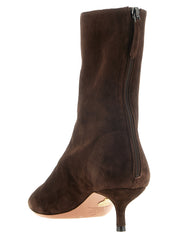 Aquazzura Brown Kid leather Ankle Boots