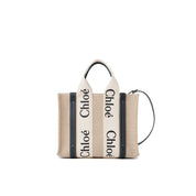 Chloé Beige Linen Tote Bag