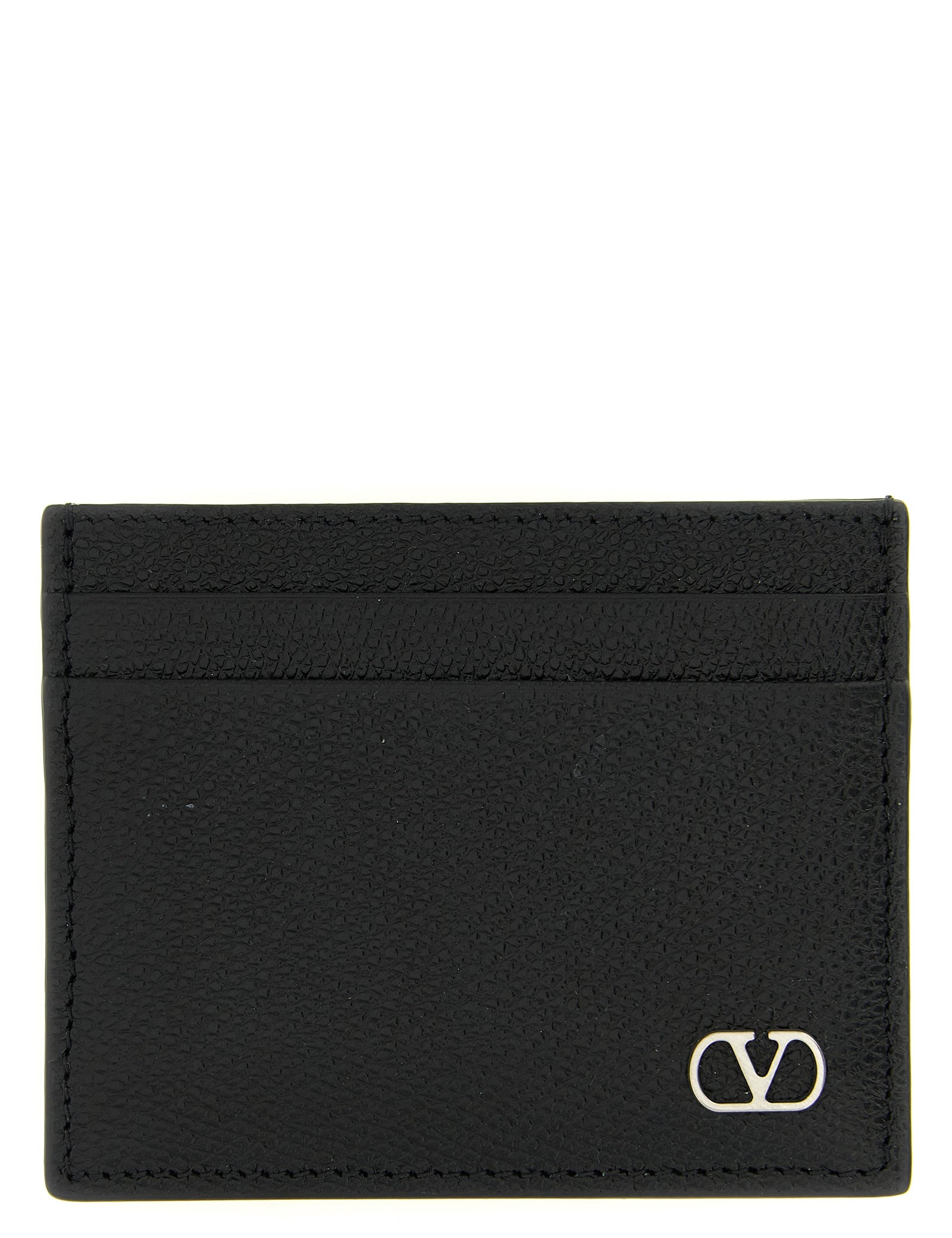 Valentino Garavani Black Calfskin Cardholder