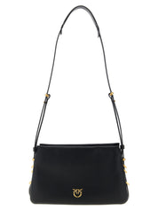 PINKO Black Calfskin Crossbody Bag