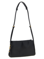 PINKO Black Calfskin Crossbody Bag