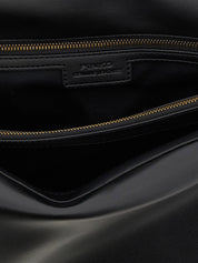 PINKO Black Lamb Leather Crossbody Bag