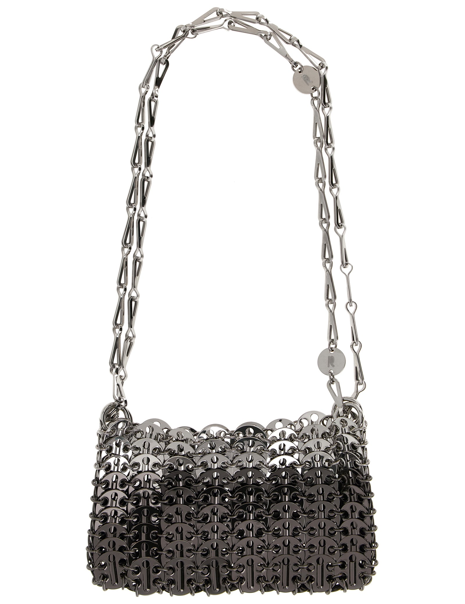 Paco Rabanne Silver Steel Shoulder Bag