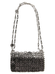 Paco Rabanne Silver Steel Shoulder Bag