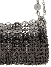 Paco Rabanne Silver Steel Shoulder Bag