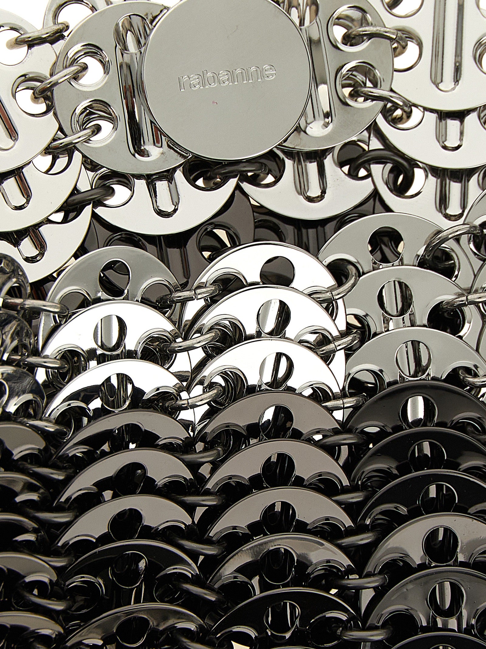 Paco Rabanne Silver Steel Shoulder Bag