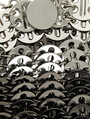 Paco Rabanne Silver Steel Shoulder Bag