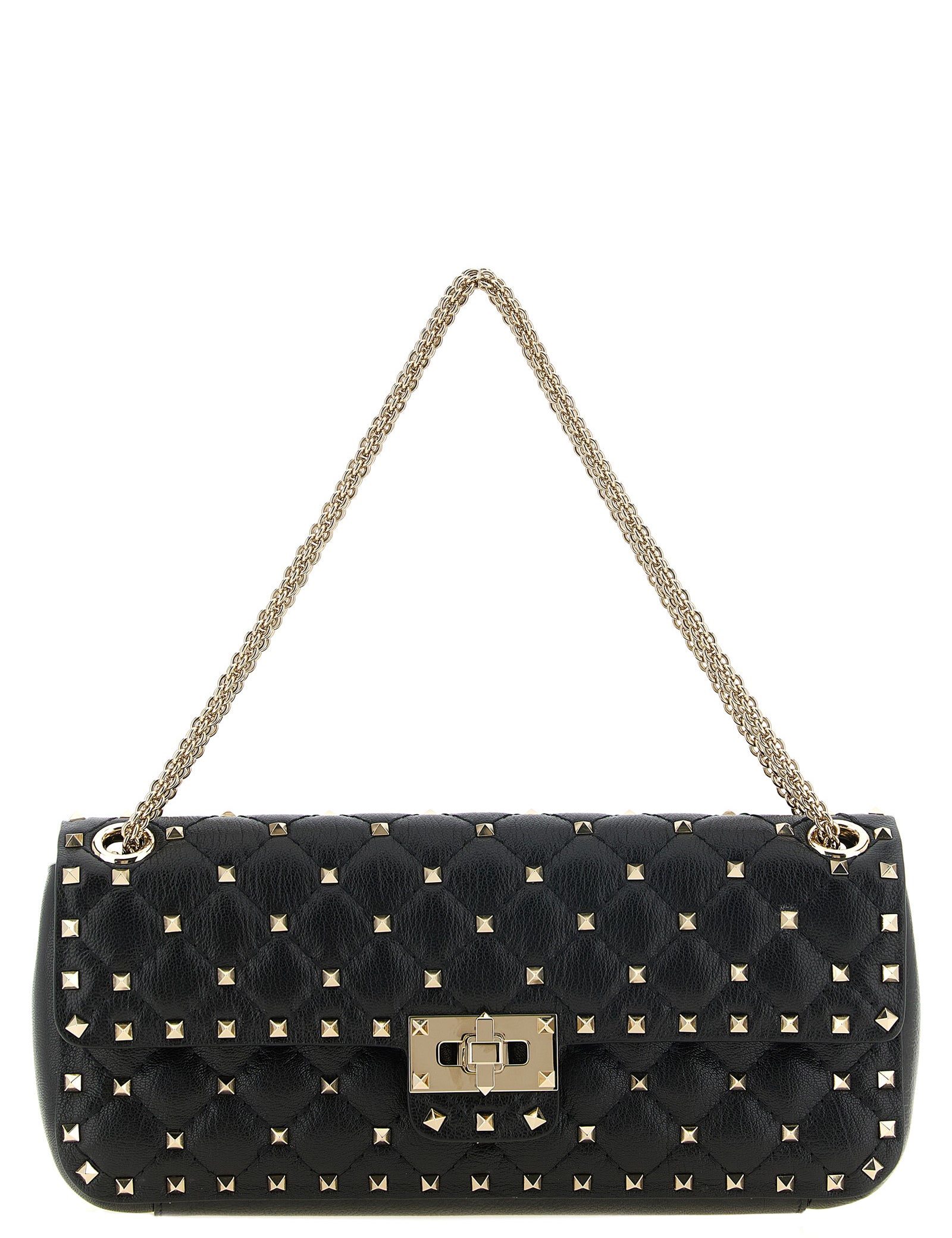 Valentino Garavani Black Goatskin Shoulder Bag