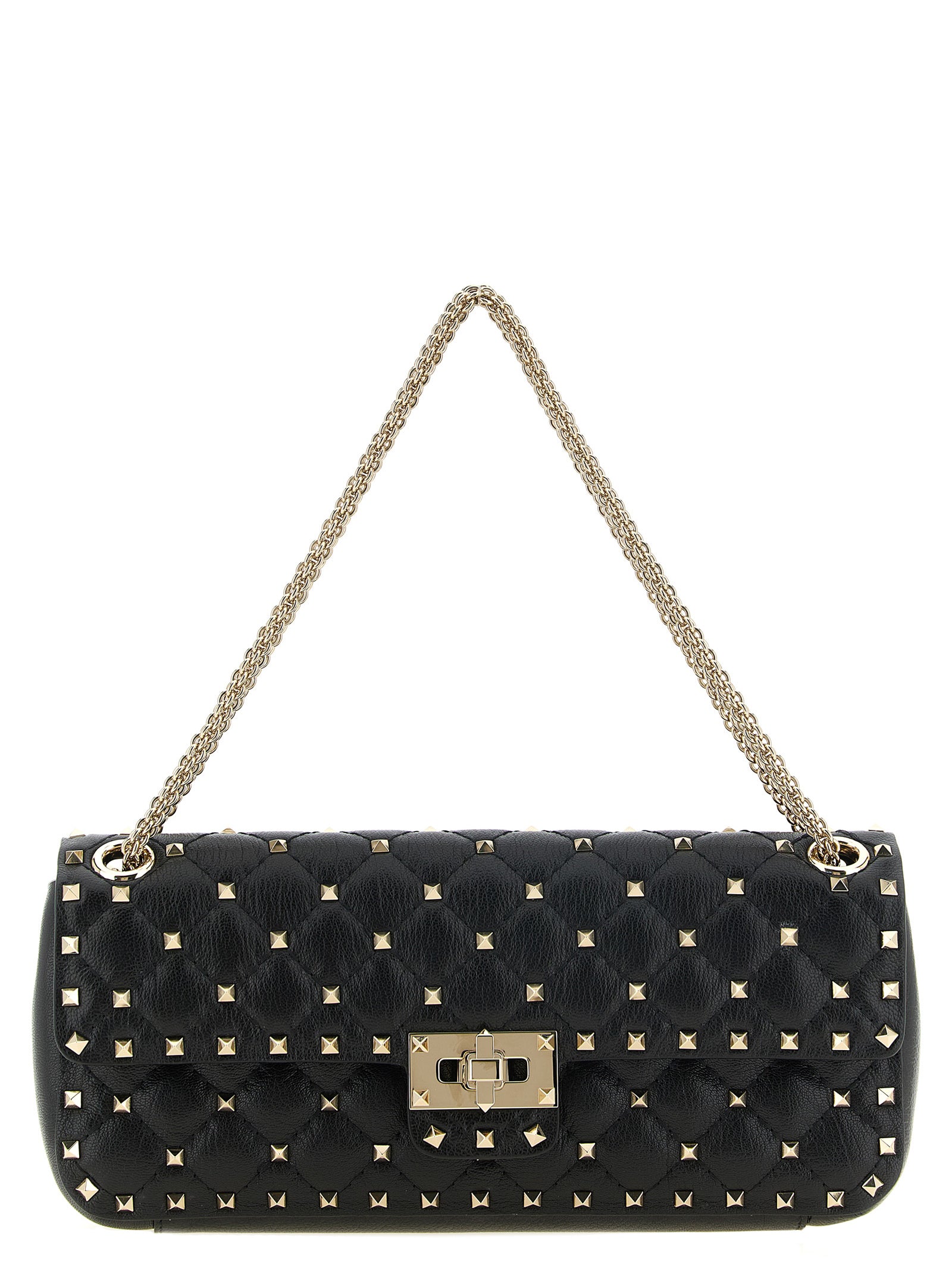 Valentino Garavani Black Goatskin Shoulder Bag
