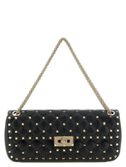 Valentino Garavani Black Goatskin Shoulder Bag
