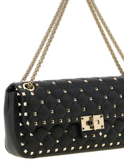 Valentino Garavani Black Goatskin Shoulder Bag
