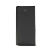 Saint Laurent Black Calf Leather Wallet