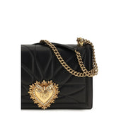 Dolce & Gabbana Black Lambskin Shoulder Bag