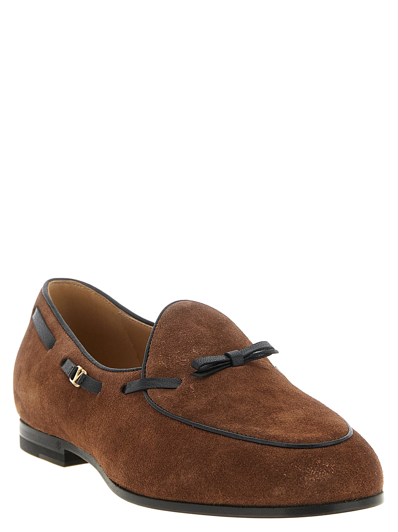 Valentino Garavani Brown Calfskin Loafers