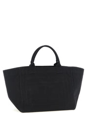 Ganni Black Recycled Cotton Tote Bag
