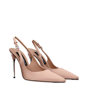 Dolce & Gabbana Beige Satin Pumps